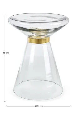 Sale Bizzotto TAVOLINO IN VETRO CLEAR D36 - AZMIN