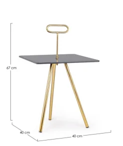 Bizzotto TAVOLINO IN VETRO 40X40 - INESH