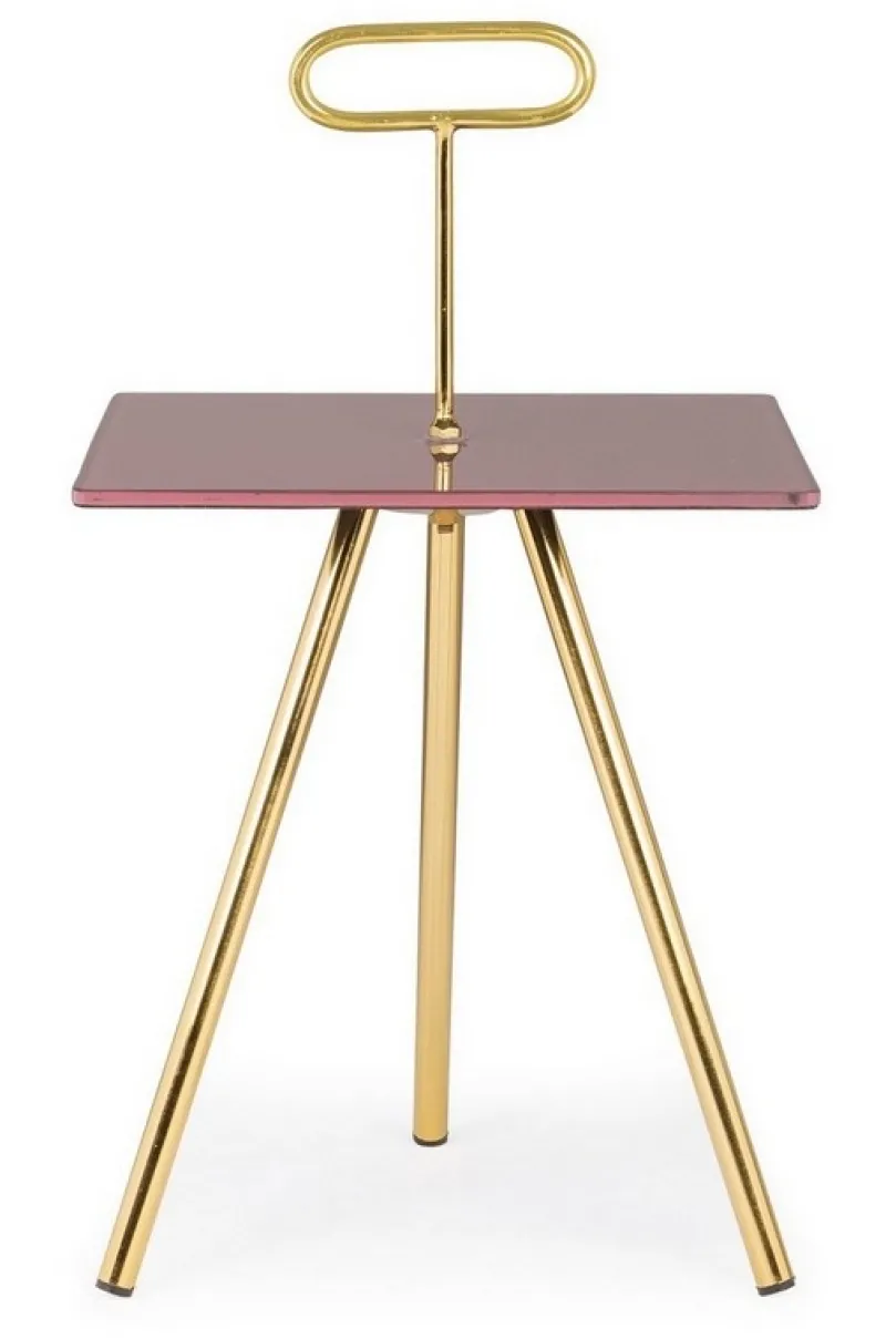 Discount Bizzotto TAVOLINO IN VETRO 35X35 - INESH