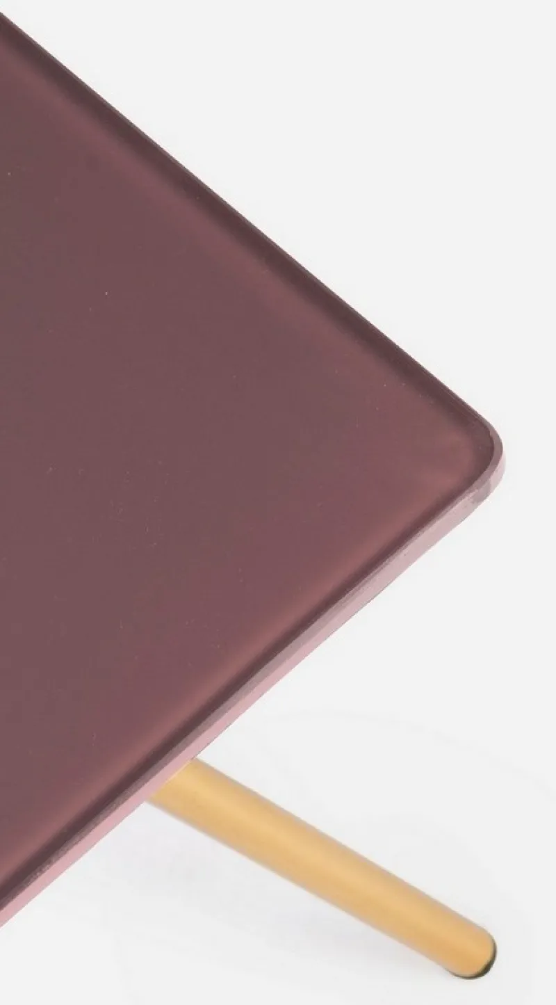 Discount Bizzotto TAVOLINO IN VETRO 35X35 - INESH