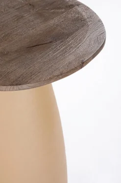 Clearance Bizzotto TAVOLINO STANLEY TOP RUSTIC BROWN 50