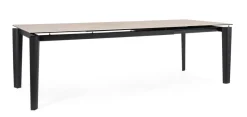 Bizzotto TAVOLO ALL. ASIRI 180/250X100 NERO