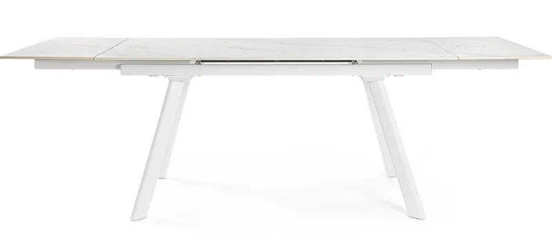 Outlet Bizzotto TAVOLO ALL. JARKKO 160-240X90 BIANCO