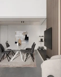 Online Bizzotto TAVOLO ALL. JOAKIM 160-240X90 BIANCO