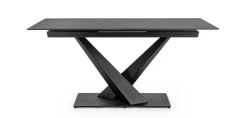 Clearance Bizzotto TAVOLO ALL. JOHANNES 160-200X90 NERO