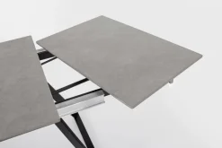 Online Bizzotto TAVOLO ALL. REETA 120/180X90 NERO/GRIGIO