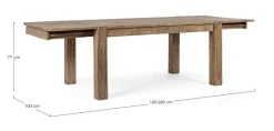 Clearance Bizzotto TAVOLO ALLUNGABILE IN LEGNO - SALFORD
