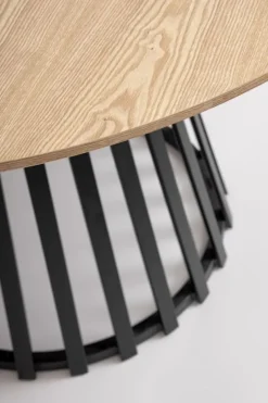Discount Bizzotto TAVOLO CILLIAN D120 NERO/NATURAL