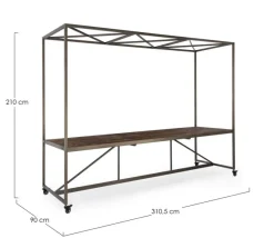 Bizzotto TAVOLO ESPOSITORE C-TETTO 300X210H