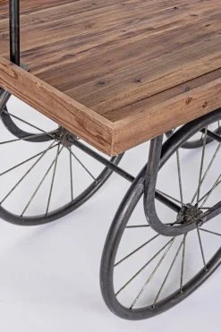 Best Bizzotto TAVOLO ESPOSITORE IN LEGNO CON RUOTE