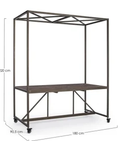 Bizzotto TAVOLO ESPOSITORE IN LEGNO CON TETTO