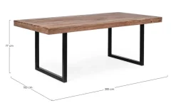 New Bizzotto TAVOLO FISSO IN LEGNO - EGON