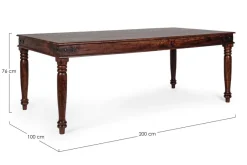 Discount Bizzotto TAVOLO FISSO IN LEGNO - JAIPUR