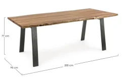 Online Bizzotto TAVOLO FISSO IN LEGNO 200X95 - ARON
