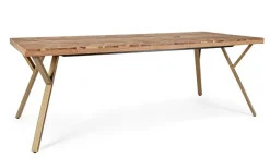 Clearance Bizzotto TAVOLO FISSO IN LEGNO 220X100 - RAIDA