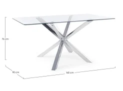 Bizzotto TAVOLO FISSO IN VETRO - MAY