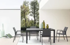 Discount Bizzotto TAVOLO IN ALLUMINIO ANTRACITE JX55 - MASON