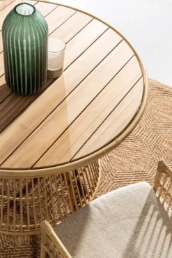 Outlet Bizzotto TAVOLO IN ALLUMINIO D110 - ADELMA