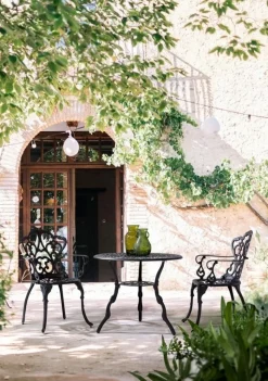 Discount Bizzotto TAVOLO IN ALLUMINIO D80 ANTARCITE - VICTORIA