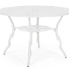 Clearance Bizzotto TAVOLO IN ALLUMINIO D110 BIANCO - VICTORIA