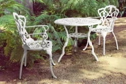 New Bizzotto TAVOLO IN ALLUMINIO D80 BIANCO - VICTORIA