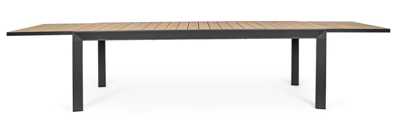 Discount Bizzotto TAVOLO IN ALLUMINIO 220-340X100 ANTRACITE YK13 - BELMAR