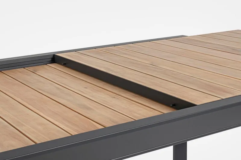 Discount Bizzotto TAVOLO IN ALLUMINIO 220-340X100 ANTRACITE YK13 - BELMAR