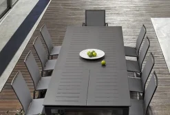 Online Bizzotto TAVOLO IN ALLUMINIO 200/300X110 ANTRACITE CX23 - KONNOR