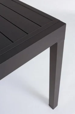 Best Bizzotto TAVOLO IN ALLUMINIO 83/166X80 ANTRACITE YK13 - PELAGIUS