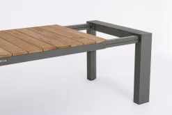 New Bizzotto TAVOLO IN ALLUMINIO 228-294X100 ANTRACITE GK52 - CAMERON