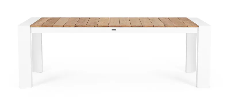 Bizzotto TAVOLO IN ALLUMINIO 228-294X100 BIANCO GK50 - CAMERON