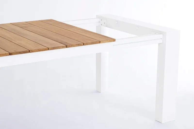Bizzotto TAVOLO IN ALLUMINIO 228-294X100 BIANCO GK50 - CAMERON