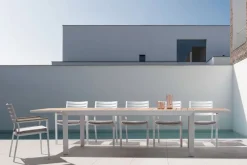 Online Bizzotto TAVOLO IN ALLUMINIO 220-340X100 BIANCO YK11 - BELMAR