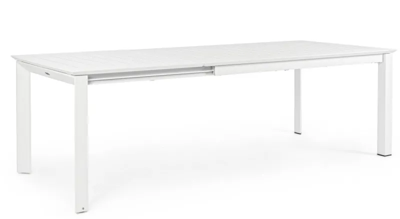Hot Bizzotto TAVOLO IN ALLUMINIO 160/240X100 BIANCO CX21 - KONNOR