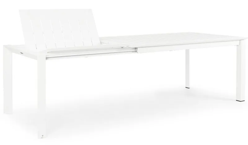 Hot Bizzotto TAVOLO IN ALLUMINIO 160/240X100 BIANCO CX21 - KONNOR