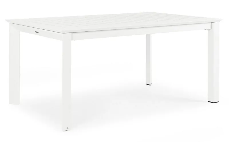 Hot Bizzotto TAVOLO IN ALLUMINIO 160/240X100 BIANCO CX21 - KONNOR