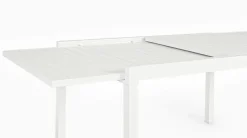 Best Bizzotto TAVOLO IN ALLUMINIO 135/270X90 BIANCO YK11 - PELAGIUS