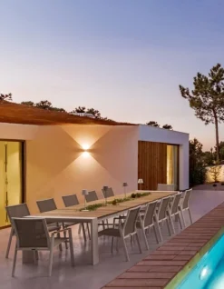 Bizzotto TAVOLO IN ALLUMINIO 253/319/384X110 BIANCO GK50 - CAMERON