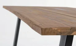 Clearance Bizzotto TAVOLO IN LEGNO ANTRACITE 200X100 - OSLO FSC