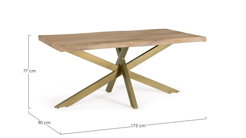 Bizzotto TAVOLO IN LEGNO 175X90 - JAIDEV