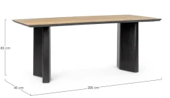 Online Bizzotto TAVOLO IN LEGNO 190X90 - STANWOOD