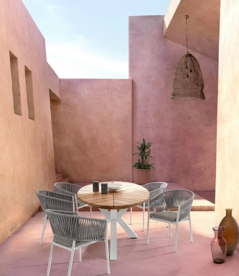 Hot Bizzotto TAVOLO IN TEAK BIANCO RT01 - PALMDALE