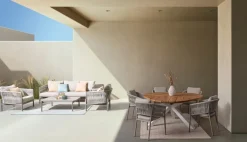 Discount Bizzotto TAVOLO IN TEAK BIANCO RT01 - PALMDALE