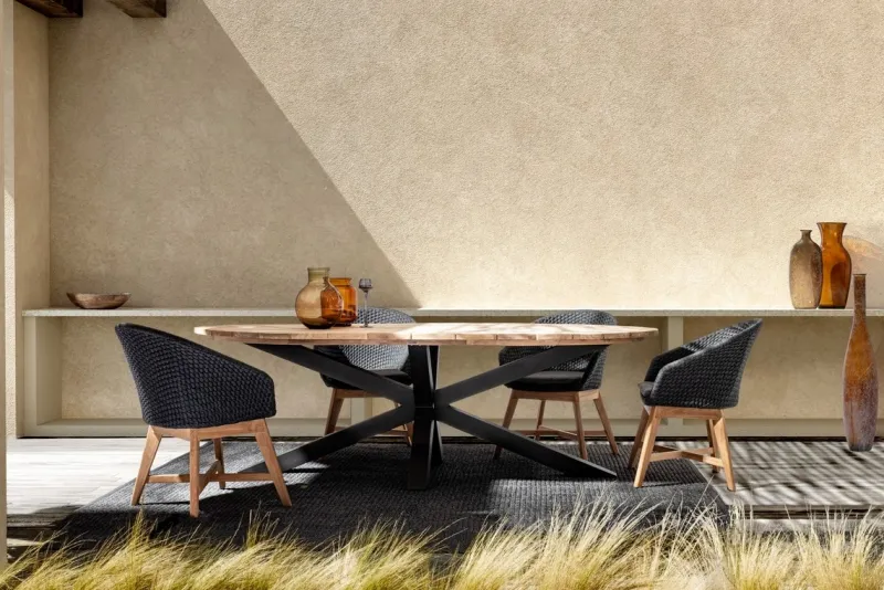 Hot Bizzotto TAVOLO IN TEAK CARBON RT02 - PALMDALE