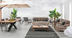 Bizzotto TAVOLO IN TEAK RICICLATO NERO PM02 - RAMSEY