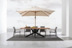 Bizzotto TAVOLO IN TEAK RICICLATO NERO PM02 - RAMSEY