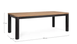 Bizzotto TAVOLO RODERICK 220X100