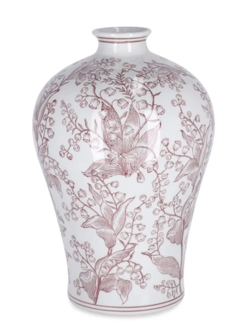 Discount Bizzotto VASO CAI SVAS ROSSO BIANCO H32