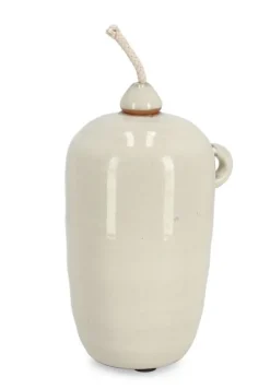 Discount Bizzotto VASO CON STOPPINO ESMA BEIGE H18,5