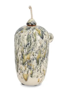 Discount Bizzotto VASO CON STOPPINO ESMA MEL VER BLU H18,5